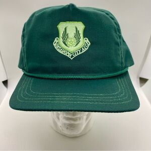 Vintage 80’s Leather StrapBack Oklahoma City ALC Tinker AirForceBase Made in USA